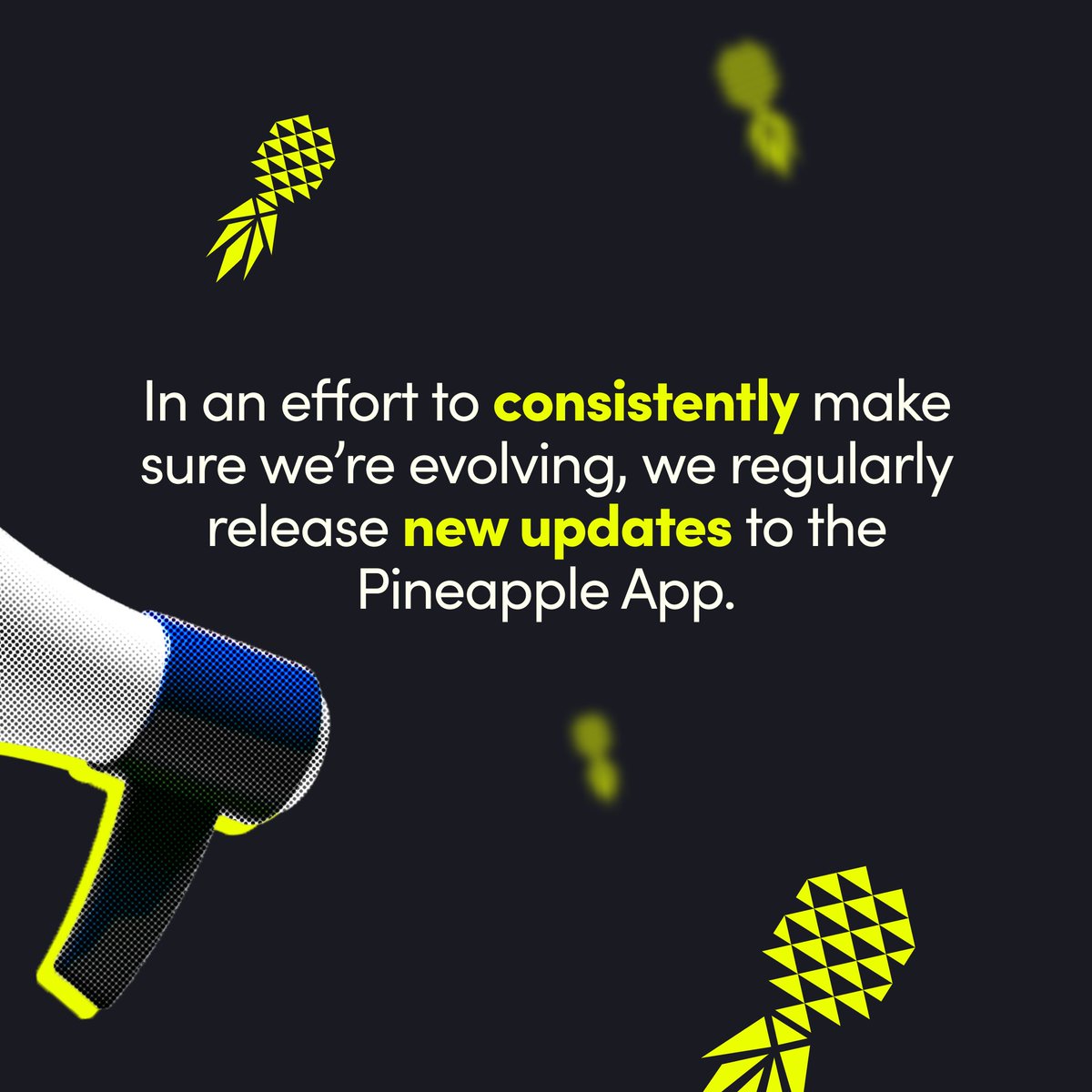 _PineappleApp's tweet photo. App Update Incoming! 🚀
We're constantly improving and tweaking our app. From bug fixes and security enhancements to new features!

Make sure you've got auto-updates switched on to make sure you never miss a beat!

 #SwingWithPineapple #SwingersLifestyle #OpenRelationshipCoach https://t.co/zWGw6WYyaE