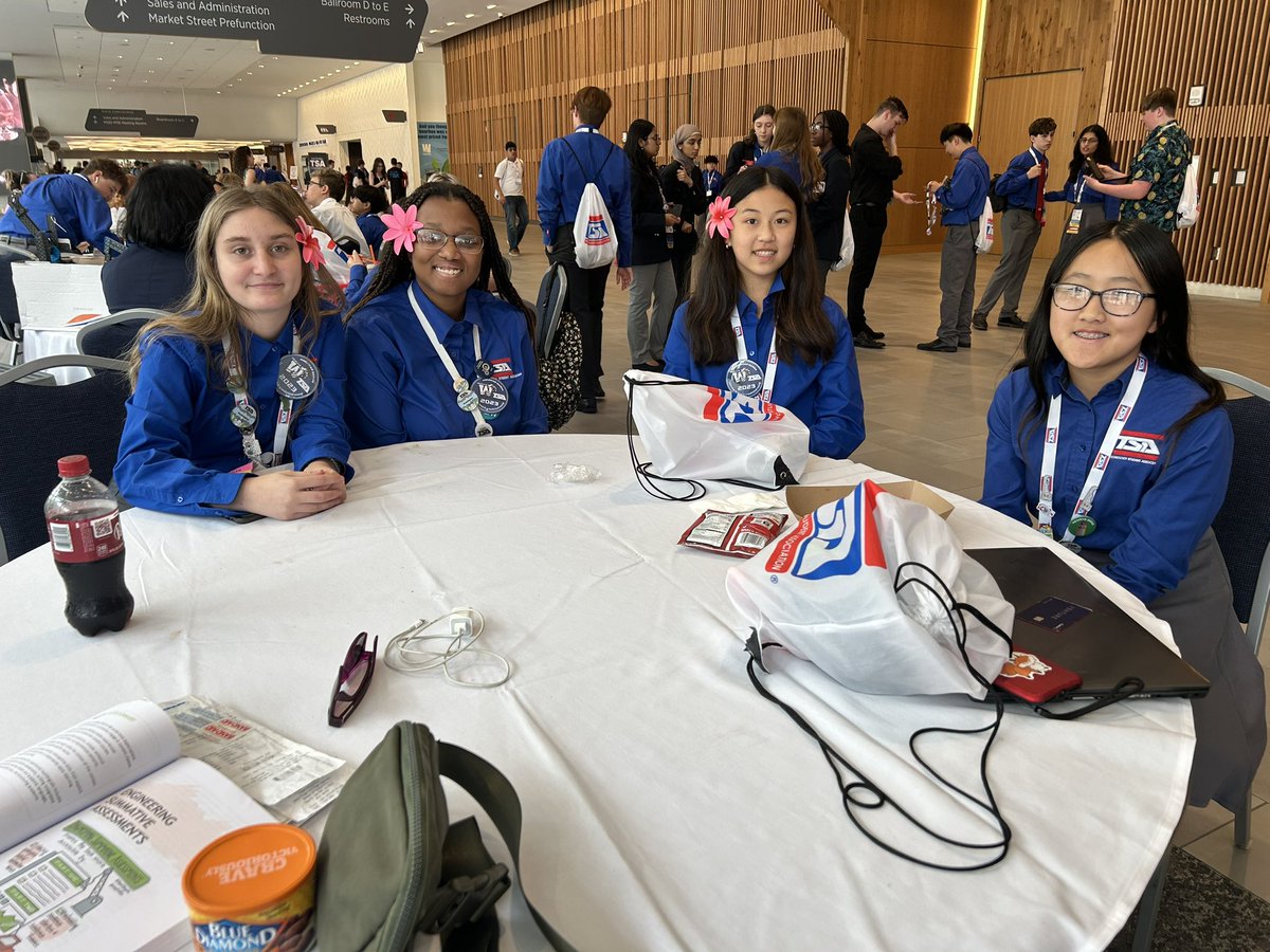 HB’s TSA members are networking with students from American Samoa