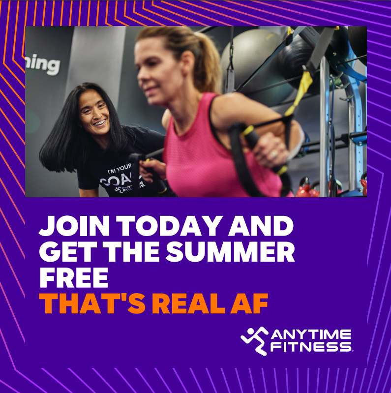 Join today and get the summer FREE!!
Don't pay any membership dues until September 2023.
Don't miss out on this awesome deal!

#anytimefitness #afdeerridge #fitfam #summerfree #promotion #jointoday #calgarygym #calgaryliving #fitnessyyc