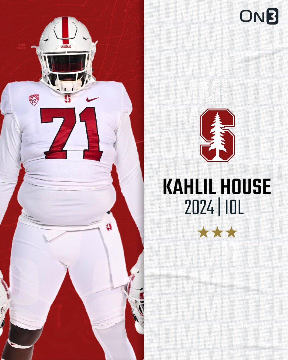 🚨BREAKING: 2024 OL Kahlil House commits to Stanford. He breaks down his decision. 
Story: on3.com/college/stanfo…