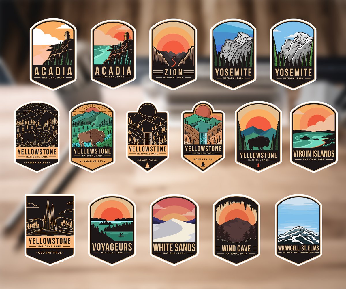 StickOnDesigns's tweet photo. All US  #national Parks are available for purchase as a Sticker, Magnet, Or 4x6 Postcard. 
Available on our store here https://t.co/e90Auq1KTM
Lots of other great stickers also available in our store at https://t.co/9irQu8tdtI https://t.co/2Mbfdb1Tfd
