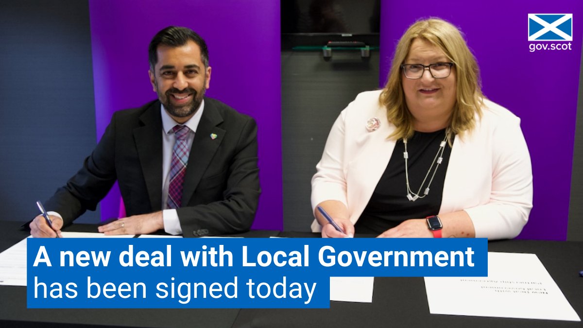 A new deal with local government has been signed today.

The Verity House Agreement will forge a stronger partnership between local and national government and empower local communities.

Read more about the agreement in this thread 🔽