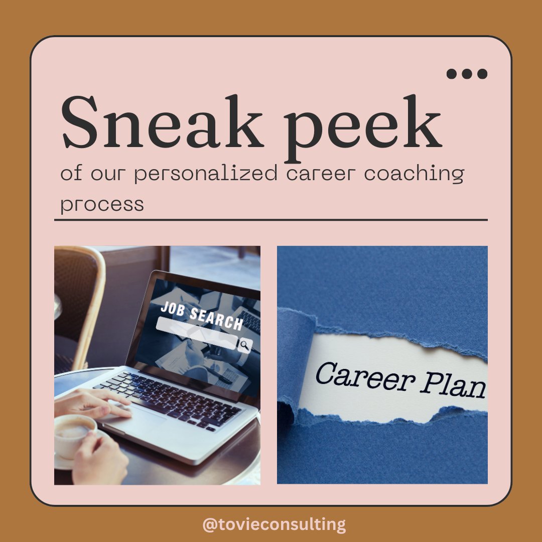 🔍 Curious about our personalized career coaching process? 

#Tovieconsulting #Tovieconsultingllc #Tovieconsultinglife #CareerCoaching #Career #ResumeOptimization #InterviewCoaching #NetworkingStrategies #TransformYourCareer #ManagementConsulting #CareerDevelopment #Like #Follow