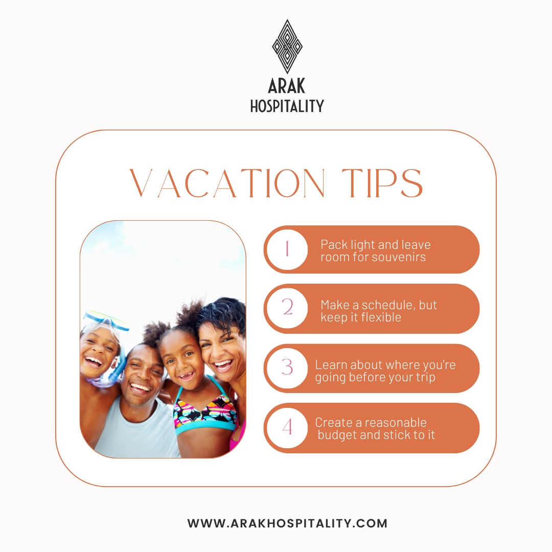 Maximize your vacation experience with these insider tips from Arak Hospitality!

From finding the perfect destination to making the most of your stay, we've got you covered. Discover the ultimate vacation —read on now!

#ArakHospitality #wheretostay #bespokedesign #homerental