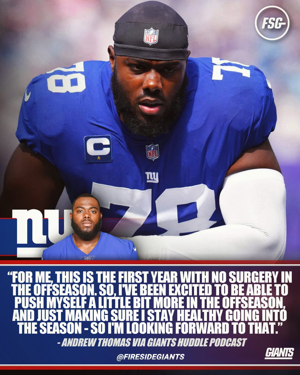 First year with no surgery in the offseason for Captain Drew 💪💪 #NYGiants