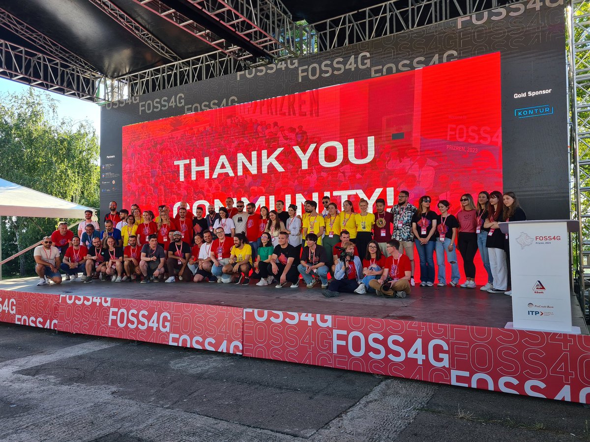 #foss4g2023 was awesome. It was great to be in #prizren. Thanks a lot to our phantastic chair @BGuri & @GresaNeziri, the great local team, @flosskosova & all people involved. @foss4g forever! See you soon!