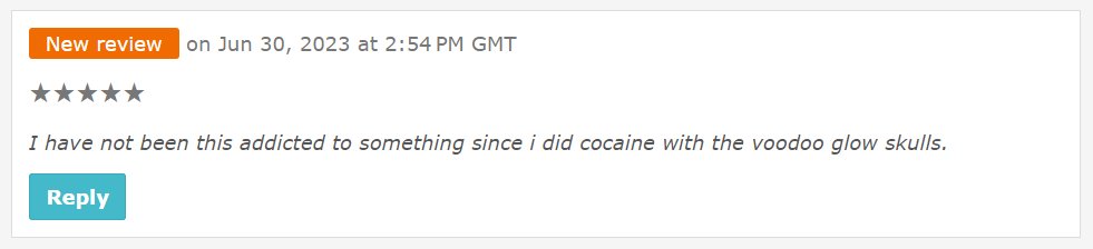 That's quite the endorsement! ⭐⭐⭐⭐⭐