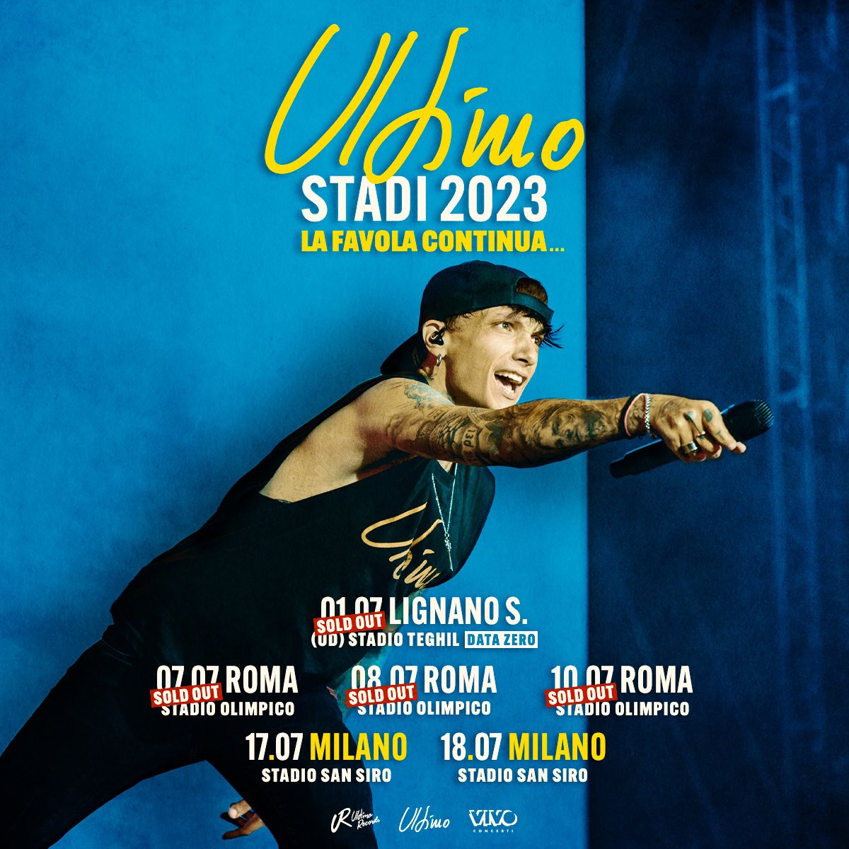 Anche la data allo Stadio Teghil di Lignano Sabbiadoro è SOLD OUT!