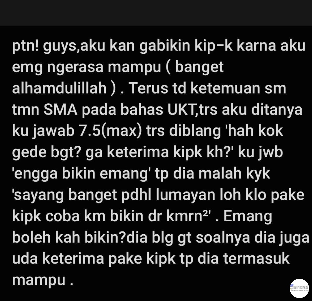 sbmptnfess's tweet image. ptn! maaff bgt nanya ,bener² gatau kipk tuh boleh buat kalangan siapa aja sbnrnya..