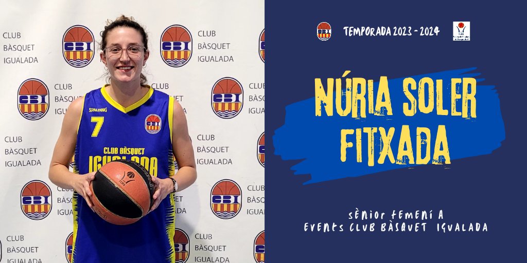 CBIgualada's tweet photo. 💥Novetats - Temporada 23/24
🏀Sènior Femení A
NÚRIA SOLER - FITXADA ‼️

👉La Núria Soler fitxa per l'Events Club Bàsquet Igualada provinent del NB Olesa. 
L'igualadina torna a casa. Ben tornada. 
 
#iniciativesevents 

#femcbi #fembasquet #femciutat #femigualada https://t.co/tViFvHRr36