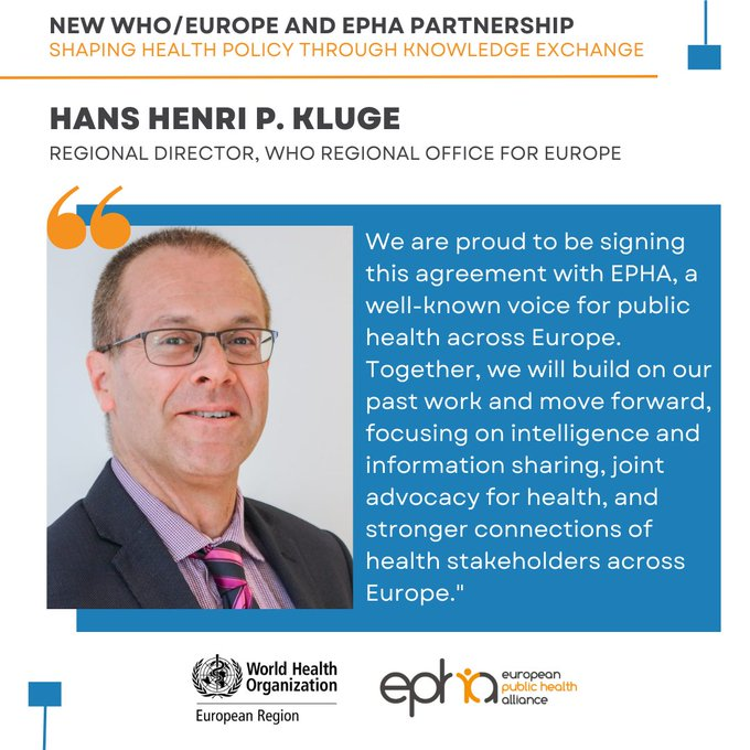 @milkasklvc @WHO_Europe @EPHA_EU @RaymondGemen @RosaCastroB @CaleLawlor @h_madda @HealthEuropa @SashaSklvc @ENLP_Lead @EU_Health @HealthFirstEU @PaulJBelcher @OxanaDomenti @WHOatEU @ClementineRichr @AlbaGilCa @FilipKaran @TomasdeJong @EHUInitiative @2030Nordic @MHESME @OECD_Social @DorliKahr @CZacharopoulou @EUPHActs @EFPIA @mika_salminen @IlonaKickbusch @davidnabarro 🤝@WHO_Europe's strengthened partnership with @EPHA_EU aligns with our European Programme of Work and its goal of achieving the highest possible level of health, sustainable development, and prosperity for all. who.int/europe/news/it… 5/