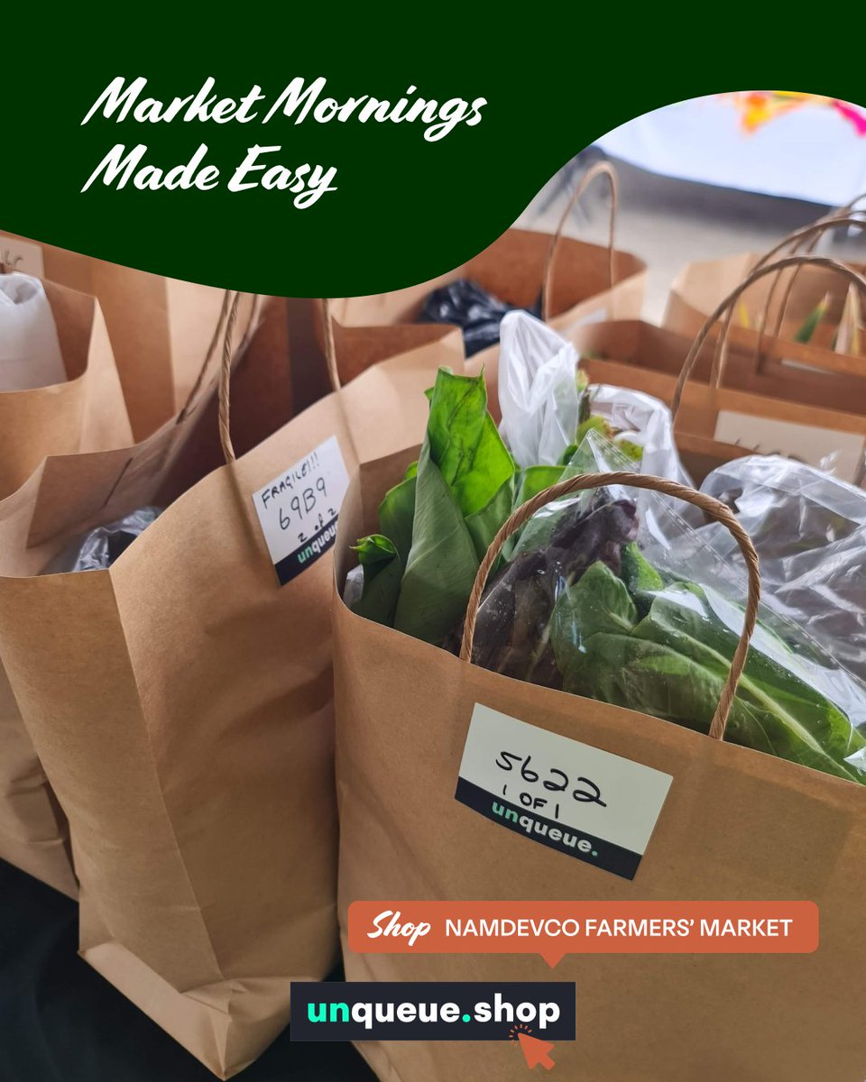 unqueue_app's tweet image. Want to stock up on fresh produce without leaving the comfort of your home? Get the best of both worlds by ordering online and having your market list delivered, anywhere in Trinidad. Orders are open till 6 am tomorrow, Saturday🚚🥒🥑

unqueue.shop/store/namdevco…