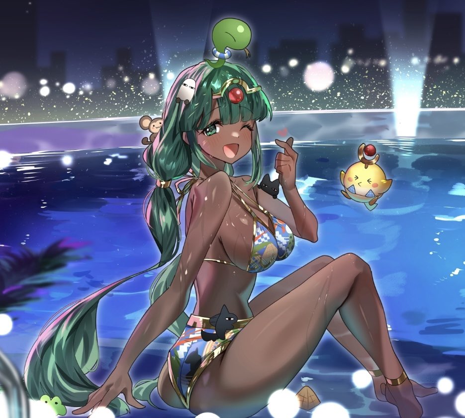 Scribenuya's tweet photo. iA! I forgot to show the solo picture of me and Thottie together~๐ซฐ๐พ๐
We look so cute even though Thottie isnโt use to wearing a bikini hehe ๐
๐ #scribbels
๐ชก @/Hknk50839100 https://t.co/a0TNBdNXen