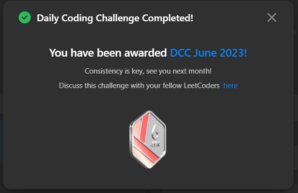 0NOSNA0's tweet photo. Daily Leetcode challenge Tweet:                                                                      
Day - 82  solved @LeetCode daily challenge  #100DaysOfCode #DSA #codinglife https://t.co/kCRgNK1TKr