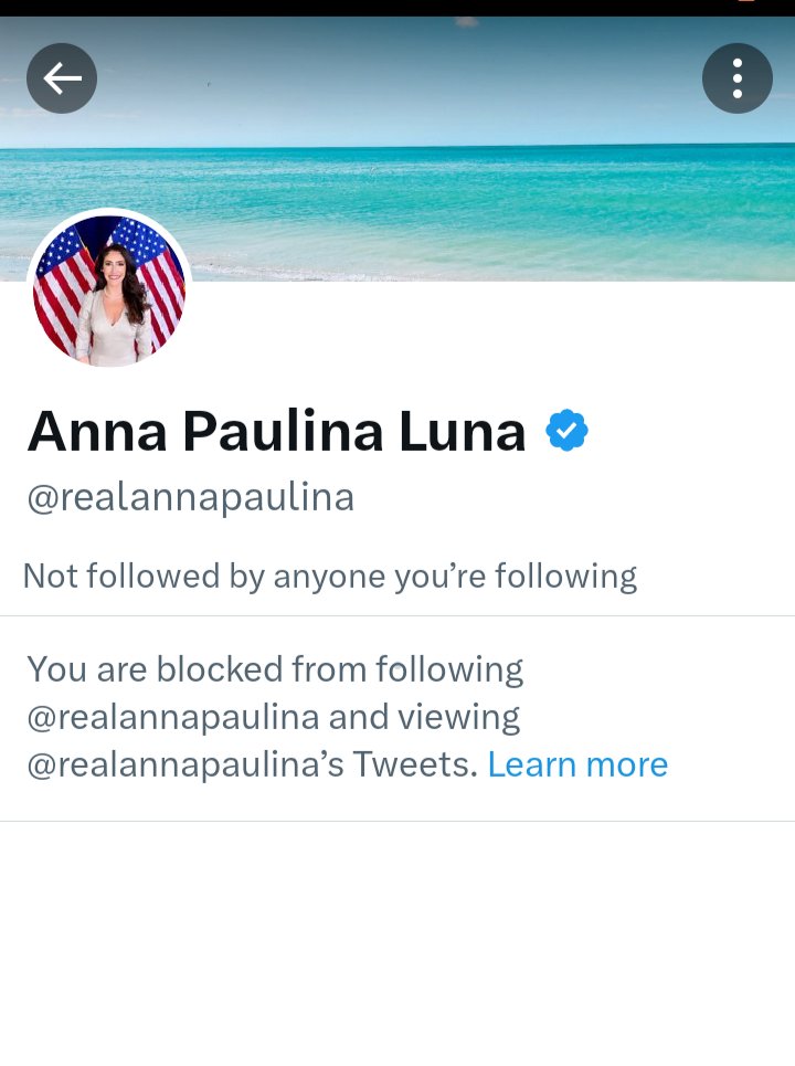 #VoteBlueToStopTheStupid 
@FLWillRegret22
I'm still blocked by my congresswoman.
#StopMAGA  @realannapaulina @RepLuna