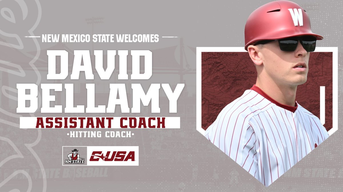 New Mexico State Baseball (@nmstatebaseball) on Twitter photo Welcome home, <a href="/DBell_13/">David Bellamy</a>! 
The former NM State outfielder will return to Las Cruces to join Coach Angier's staff after spending four seasons at Washington State. 
๐ฐ: bit.ly/3rdz3PS
#AggieUp Welcome home, <a href="/DBell_13/">David Bellamy</a>! 
The former NM State outfielder will return to Las Cruces to join Coach Angier's staff after spending four seasons at Washington State. 
๐ฐ: bit.ly/3rdz3PS
#AggieUp