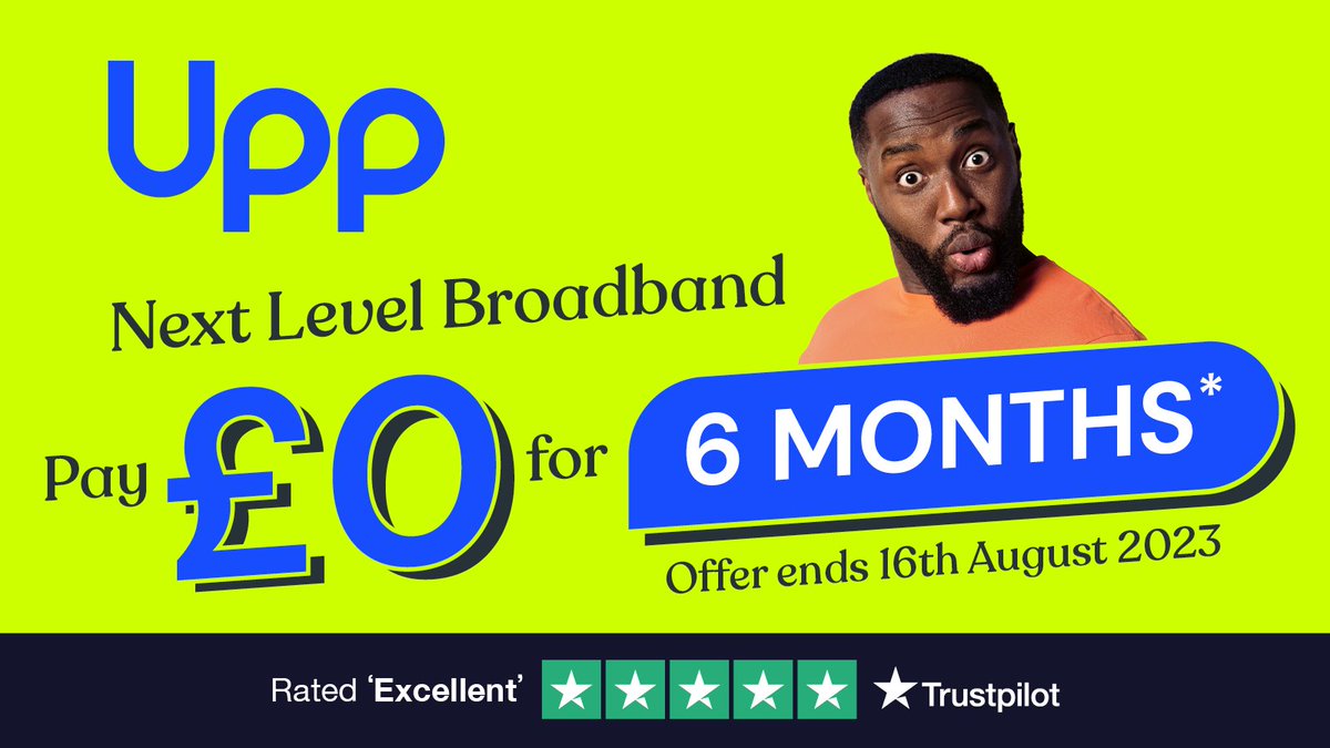 🌞 Pay £0 for 6 months. No hidden fees. Upgrade now at loom.ly/XYMcEm4 and experience Next Level Broadband. #getonupp #uppbroadband