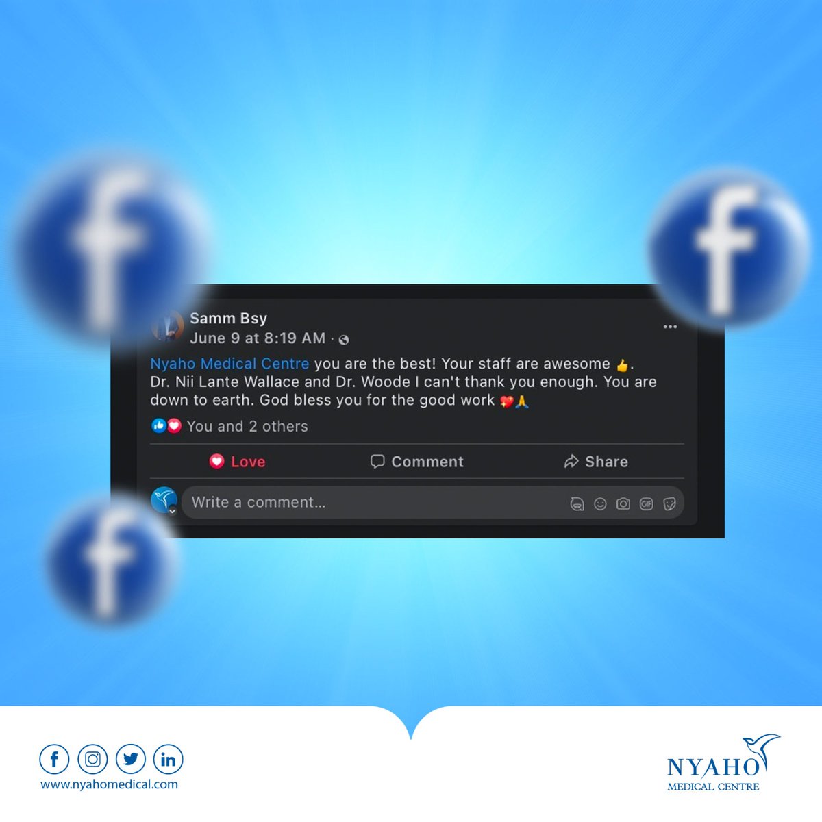 NyahoMedical's tweet image. We are beaming with joy after reading this wonderful commendation from our fantastic customer! Your kind words make all our efforts worthwhile. 

#CustomerHappiness #CreatingExperience #commendation #TGIF #health #nyaho