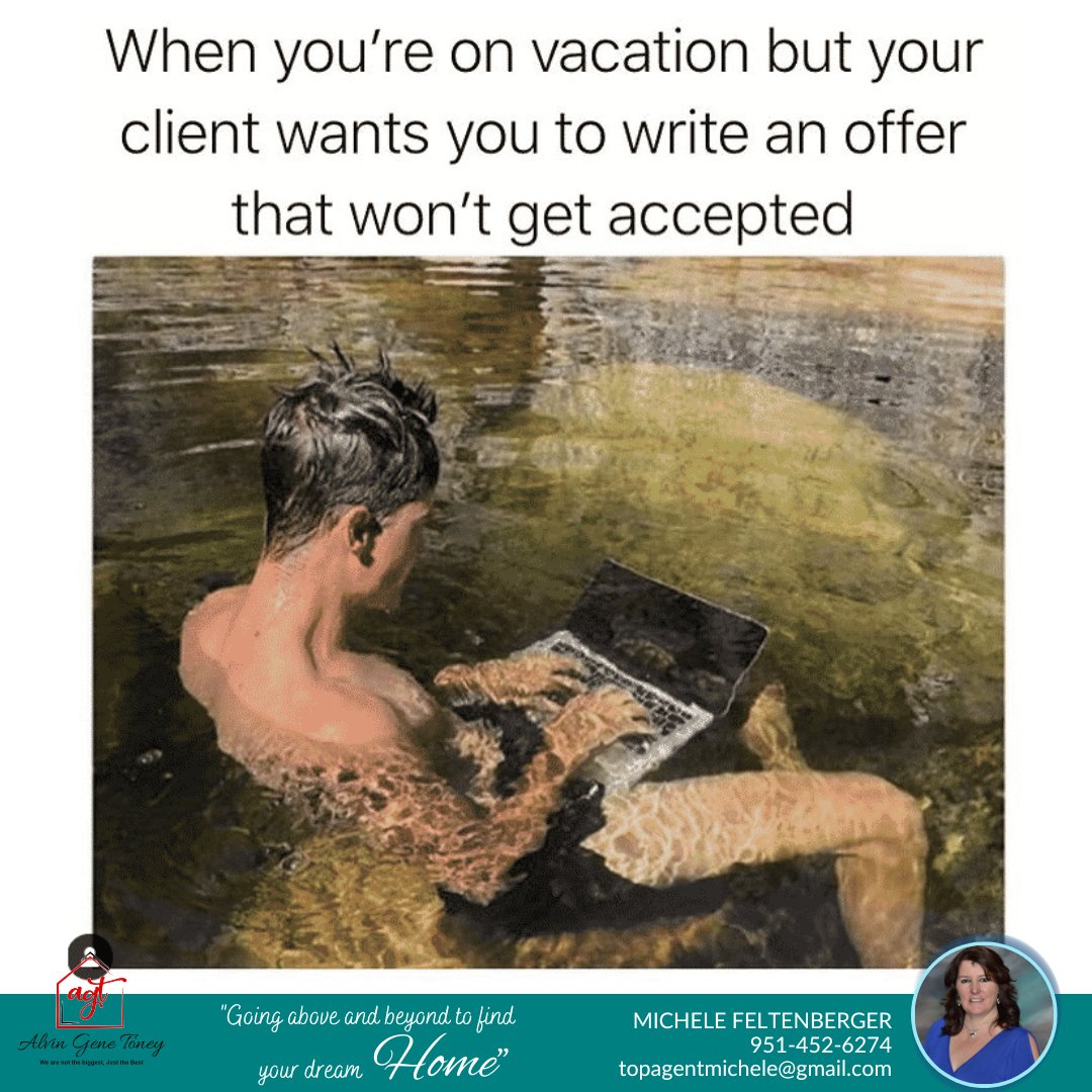 Diving into real estate even on vacation! 🏊‍♂️💻 When your client has urgent requests, not even crystal-clear waters can keep you away from your laptop. 

#RealtorLife #Workaholic #VacationModeOn #RealEstateHumor #ClientDemands #MorenoValleyHomes #MorenoValleyRealtor #ReaEstate