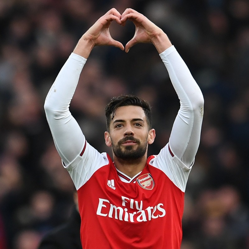 Arsenal's tweet photo. Thank you and good luck, Pablo ❤️