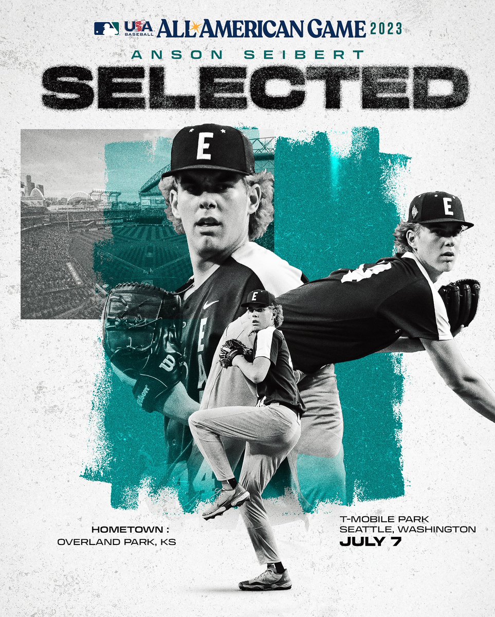 Congratulations to <a href="/AnsonSeibert/">anson seibert</a> on being selected to compete in the 2023 High School All-American Game at <a href="/TMobilePark/">T-Mobile Park</a> 🔥