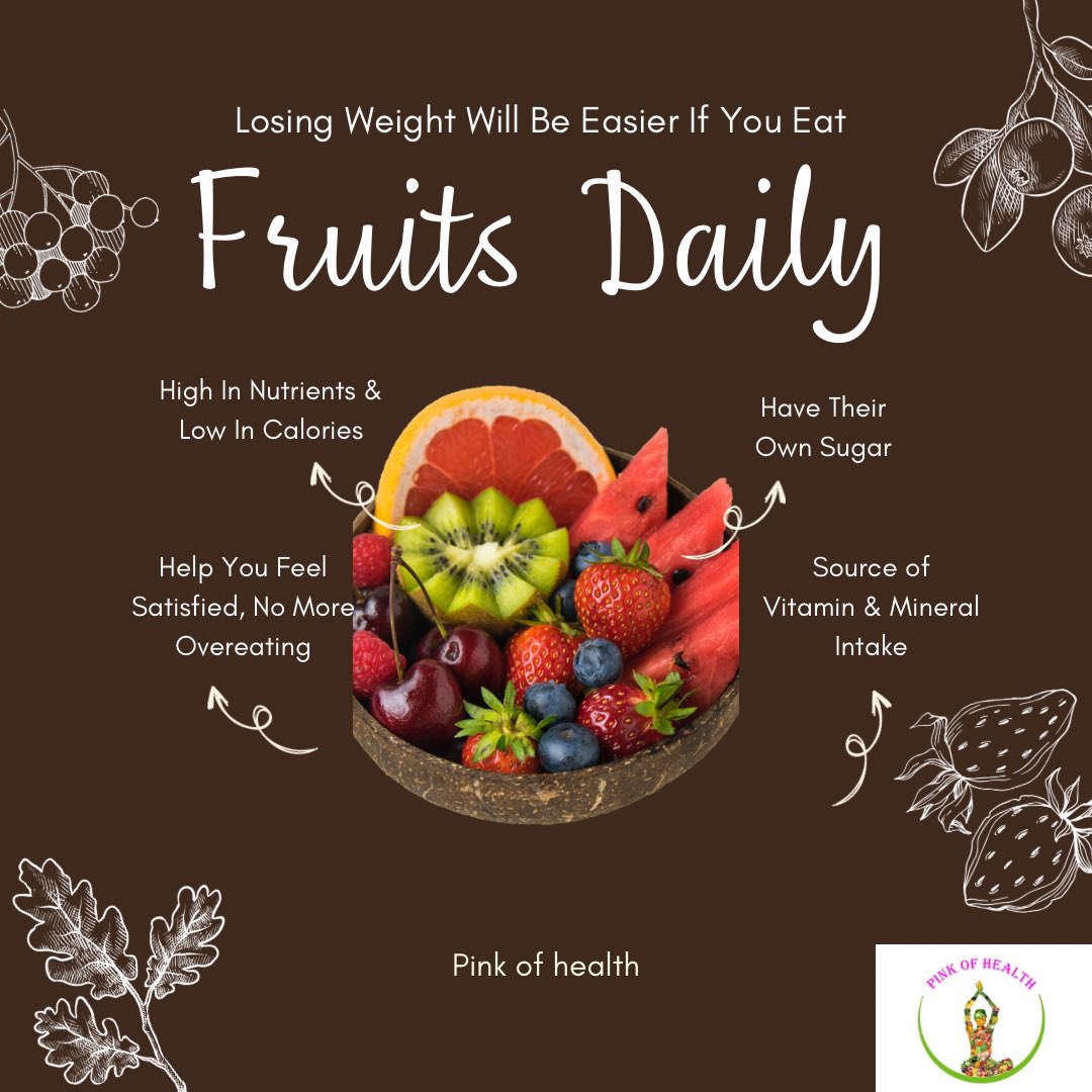 Pinkofhealth13's tweet photo. Fuel your body with nature's sweet goodness πππ Eating fruit daily for a healthy boost! πΏπ#pinkofhealth #FruitfulHealth #NaturesFuel #HealthyHabits #viral #viralpost #healthy #healthyfood #healthylifestyle #healthyeating #fruit #nutrients #weightloss #wellness https://t.co/gPro1gdKBQ