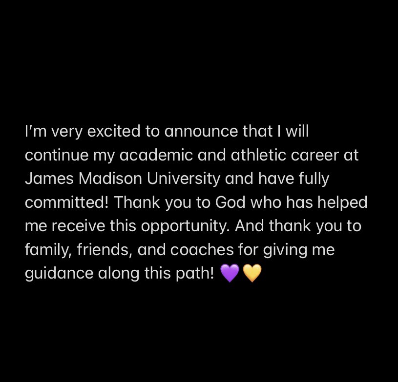 landinomario72's tweet image. COMMITTED!! AGTG!!🙏🏽#GoDukes @JMUCurtCignetti @Coach_PatKuntz @JMUFootball @harfair @EmmausFootball