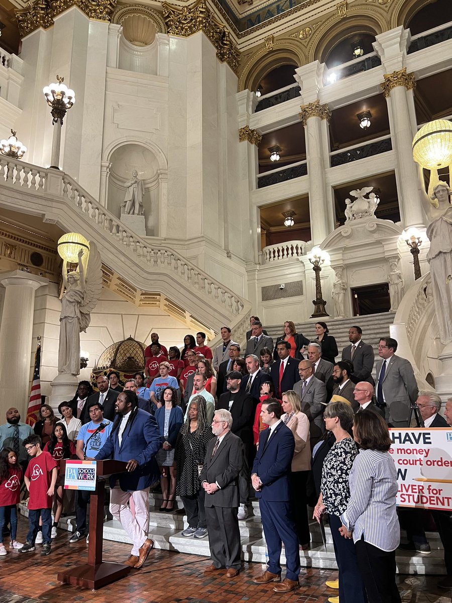 PaHouseDems's tweet photo. It’s time for ALL of our students in EVERY school district to have access to the same educational resources and opportunities needed to thrive! 

We must fairly fund PA’s schools. https://t.co/U3GDtOcTtS