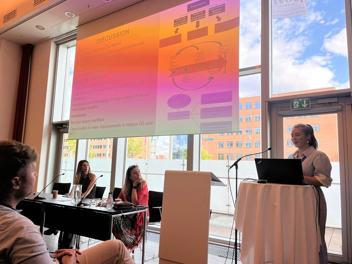 Thoroughly enjoyed presenting research I completed on occupational stress in CAMHS staff with <a href="/McnicholasFiona/">Fiona McNicholas</a> and colleagues in <a href="/UCDCApsychiatry/">UCD Child Psychiatry</a> and <a href="/ResearchSjog/">SJOG Research Foundation</a> at today's <a href="/ESCAPonline/">ESCAP</a> conference in Copenhagen #ESCAP2023 
<a href="/IrishPsychiatry/">College of Psychiatrists of Ireland</a>