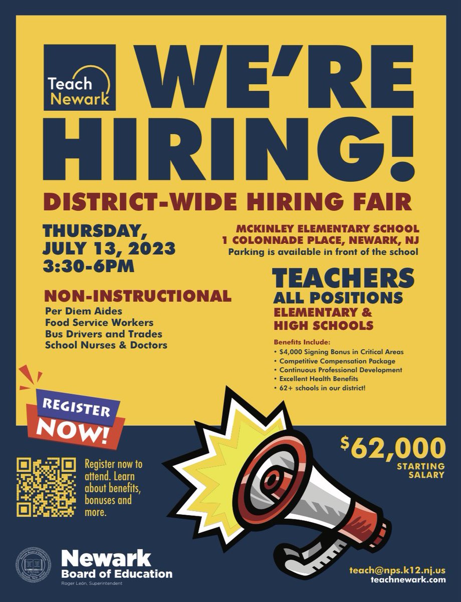 This is our new hiring fair flyer!!