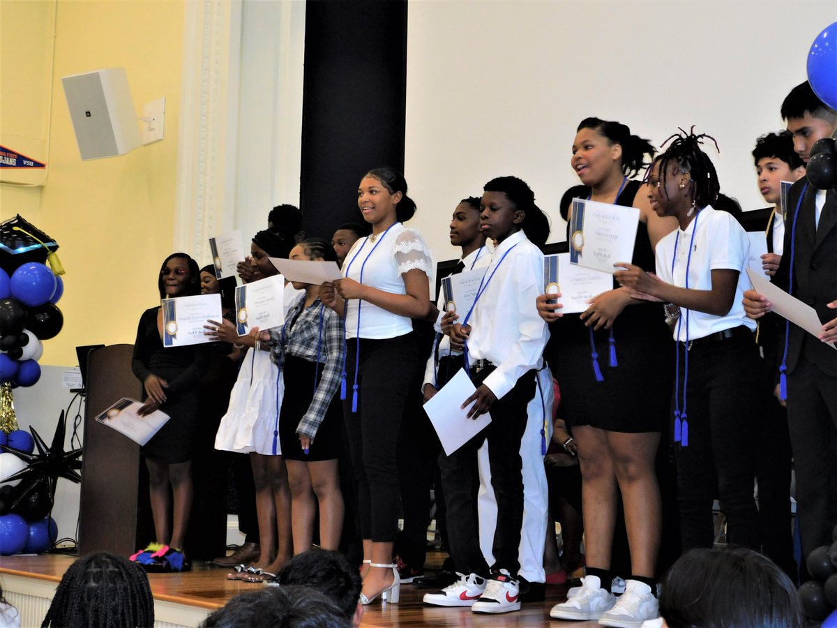 KippNc's tweet photo. A moment of pride, a milestone attained. Congratulations to our remarkable 8th graders on their promotion! Keep reaching the stars !⭐️🎓 #KIPPDurhamCollegePrepMiddle #kippnc https://t.co/B0l9Rp9FiC