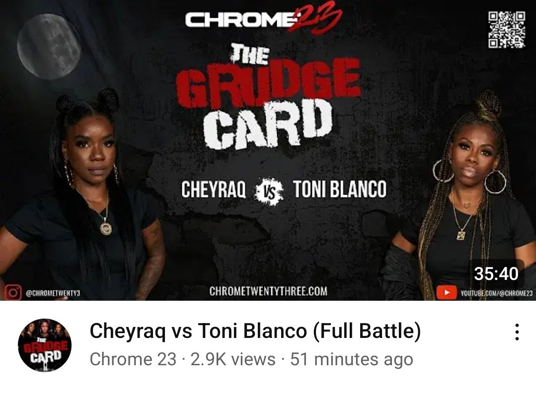 TheBarRoomPromo's tweet image. 🚨JUST DROPPED‼️
CHEYRAQ VS TONI BLANCO
🔥🔥🔥 @ChromeTwenty3 #TheGrudgeCard
#NoGimmicksJustWatch ⬇️ ▶️
youtu.be/Vuh9132AgnE

#BattleRap #TheBarRoom #AllBarsAllDay