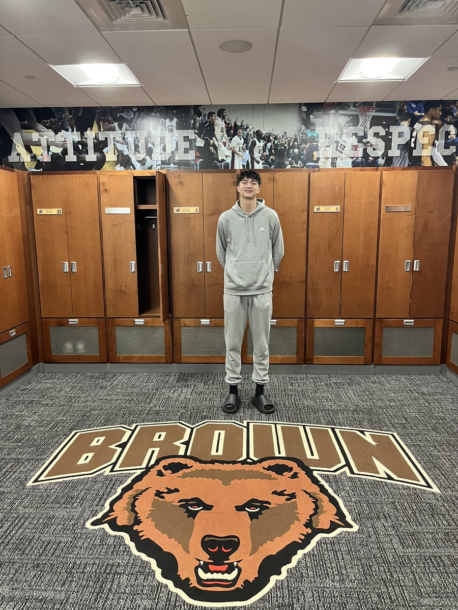 Thank you Coach Sorrentine @BrownU_MBB for the unofficial visit invite #BrownBears