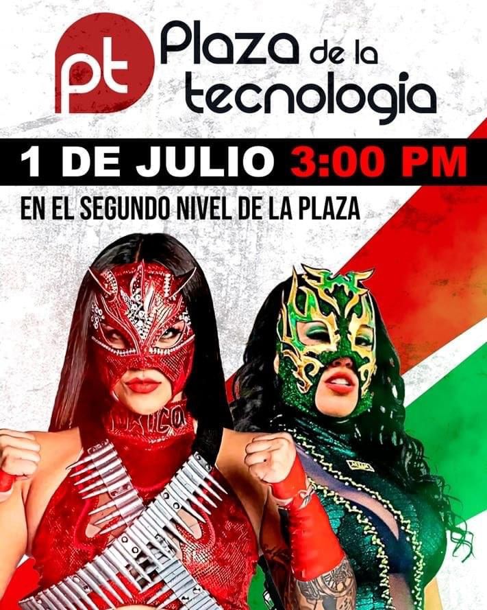 Firma de autógrafos con @LadyFlammer y @LaHiedraAAA en #Cancún este 1 de julio en plaza de la tecnología no te lo puedes perder👏👏😍😍