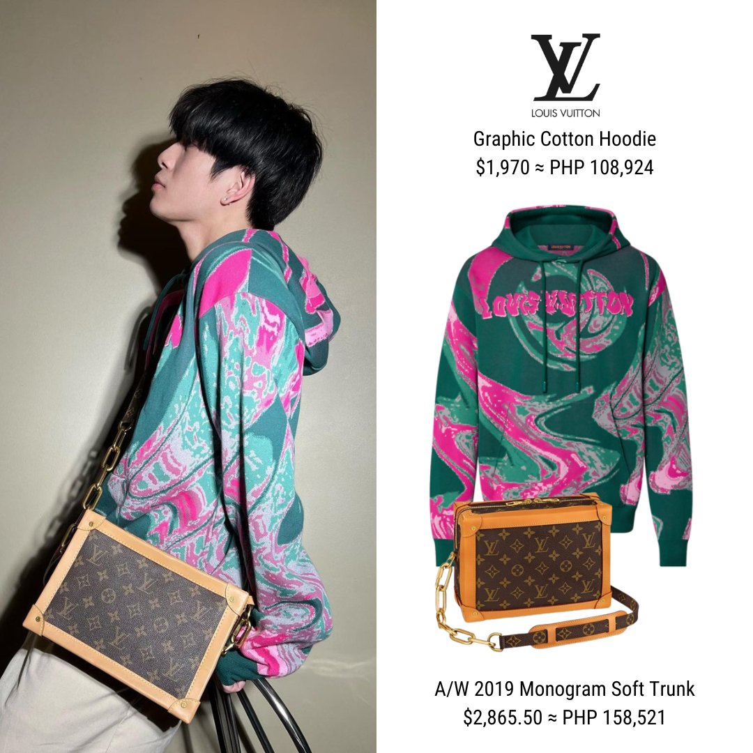 Louis Vuitton Men's Cotton Trunks & Bags Sweatshirt