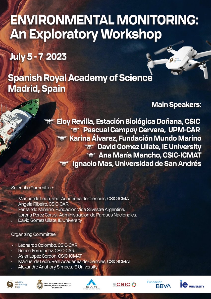 No se pierdan el congreso de Monitoreo Ambiental y Robótica la próxima semana en la Real Academia de Ciencias organizado por el <a href="/CARobotica_/">CAR (CSIC-UPM)</a> . Apúntate en wimoboproject.com/index.php/even…
para presencial, o síguelo por el canal de youtube de la RAC.