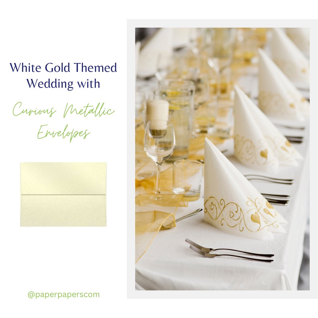 paperpapers's tweet image. Planning your #wedding and wanting to match your colors to the invitations? Make sure to check out all our #metallicenvelopes! We are sure to have any color that will match your color theme!

#Metallic #Envelopes:

paperpapers.com/shop-by-brand/…

#weddingplanning #whitegold #papercraft