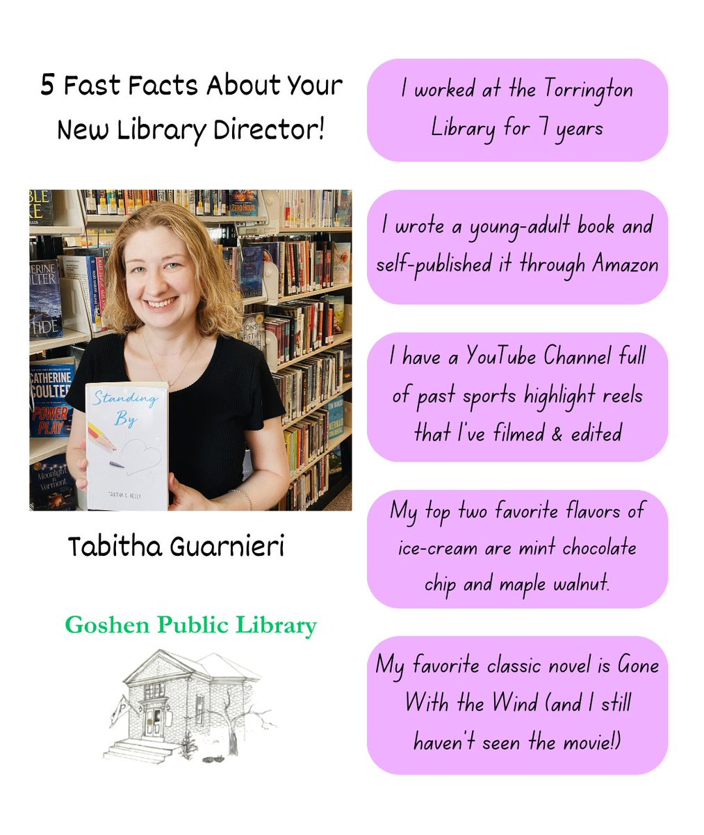 We have a new Library Director! Here's a few fast facts about her on this lovely Friday afternoon!