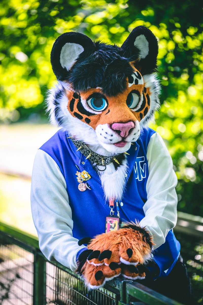 Just chillin' by the bridge. Who wants to take a calm walk with me in the woods?
#FursuitFriday 

Photo: @FENNERGY