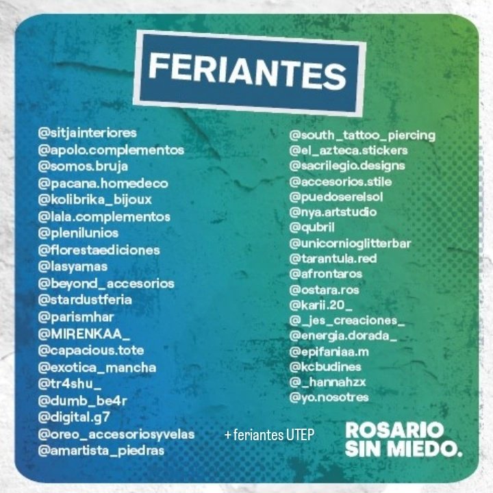 Este sábado desde las 14hs en Balcarce y el río, tremendo festiferia 🌈🔥
Bandas en vivo, feria, actividades, comida y bebida a precios populares, y mucho más! Sumate para que seamos cada vez mas pibxs recuperando los espacios públicos y construyendo los que nos faltan✊