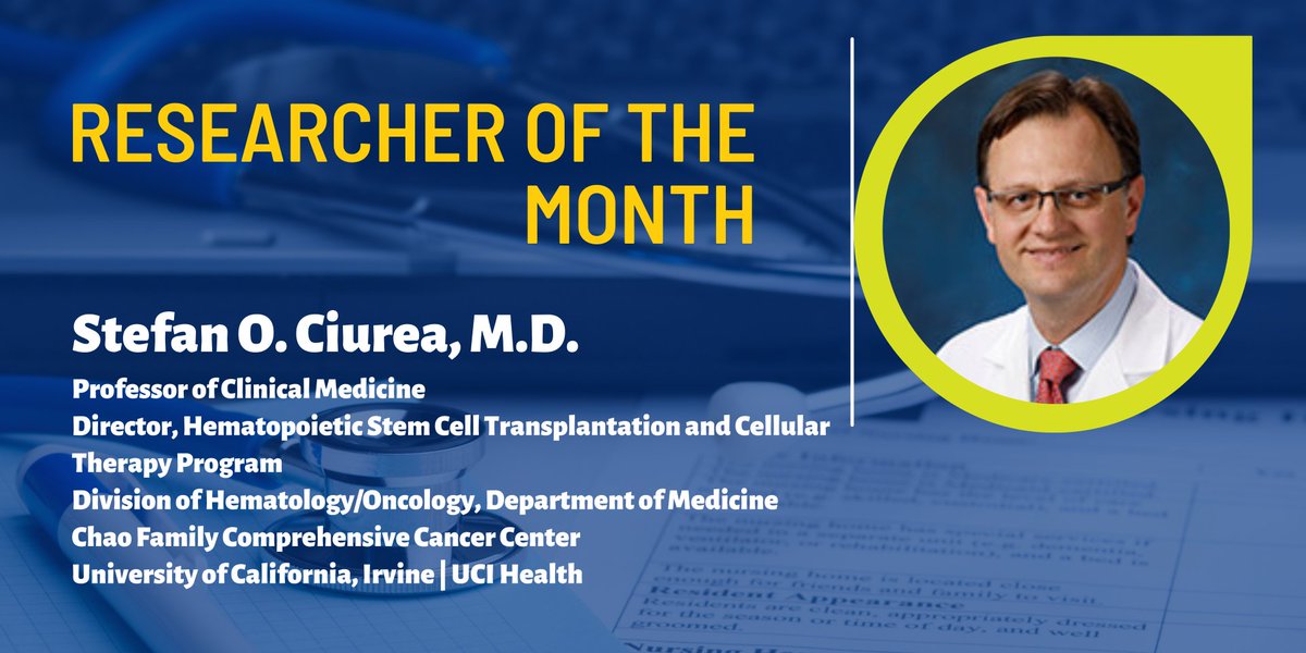 MOASC (@moasc_office) on Twitter photo We are excited to acknowledge #DrStefanCiurea from <a href="/UCIrvineHealth/">UCI Health</a> as the June #researcherofthemonth for his exciting work, including the reestablishment of the SCT program and Clinical Trials ash.confex.com/ash/2020/webpr... To watch the interview, visit youtu.be/fjiUtwasHi4 We are excited to acknowledge #DrStefanCiurea from <a href="/UCIrvineHealth/">UCI Health</a> as the June #researcherofthemonth for his exciting work, including the reestablishment of the SCT program and Clinical Trials ash.confex.com/ash/2020/webpr... To watch the interview, visit youtu.be/fjiUtwasHi4