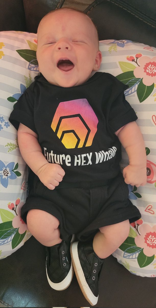 HexNurse's tweet photo. Shout out to @HEX_merch for sending our Hexo Jr. this #HEX onsie! He looks so adorable in it!
@Hexologist31 https://t.co/WhyQ4BIxdv