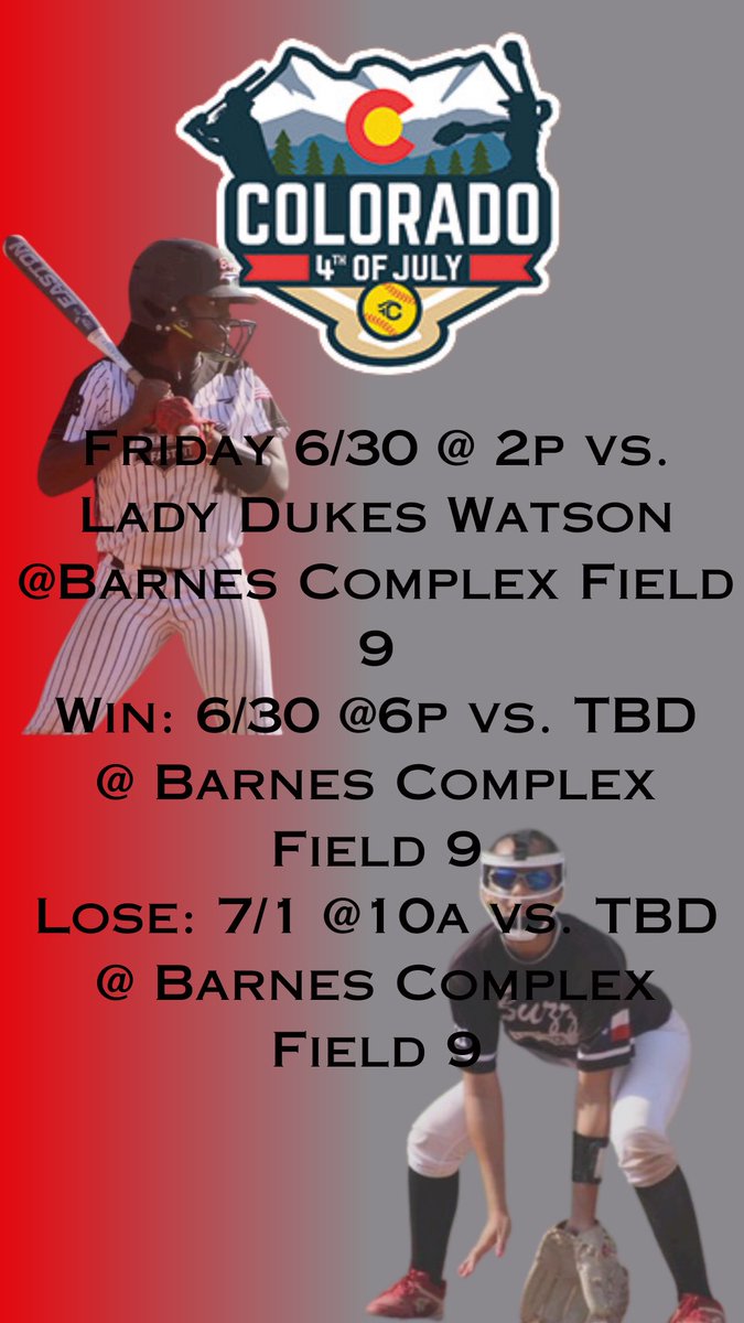 Buzz 14u Gold (@buzzpremier09) on Twitter photo Bracket play begins today 💪🏼🥎 #buzzwin #showupandshowout <a href="/BuzzCentex/">Buzz Fastpitch</a> <a href="/Leah_Guest_/">Leah Guest</a> <a href="/TreyHoldbrook/">Trey Holdbrook</a> <a href="/COSparkFire/">CO 4th of July</a> <a href="/triplecrownspts/">Triple Crown Sports</a> <a href="/PlayBookAthlete/">PLAYBOOK ATHLETE</a> <a href="/LegacyLegendsS1/">Legacy & Legends Softball</a> <a href="/SBRRetweets/">Softball Recruiting Reposts</a> Bracket play begins today 💪🏼🥎 #buzzwin #showupandshowout <a href="/BuzzCentex/">Buzz Fastpitch</a> <a href="/Leah_Guest_/">Leah Guest</a> <a href="/TreyHoldbrook/">Trey Holdbrook</a> <a href="/COSparkFire/">CO 4th of July</a> <a href="/triplecrownspts/">Triple Crown Sports</a> <a href="/PlayBookAthlete/">PLAYBOOK ATHLETE</a> <a href="/LegacyLegendsS1/">Legacy & Legends Softball</a> <a href="/SBRRetweets/">Softball Recruiting Reposts</a>