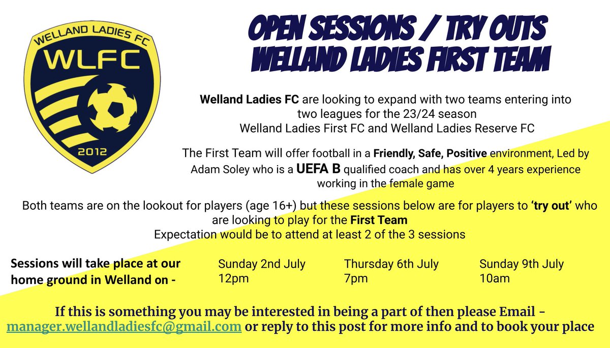 WELLAND LADIES FC tweet media