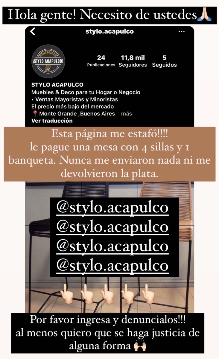 ayeminotti's tweet photo. Me ayudan a denunciar esta cuenta? Así evitamos nuevas estafas🙌🏻🤍
(Poner me gusta para más difusión)🙏🏻 https://t.co/Qmn0ztNlYy