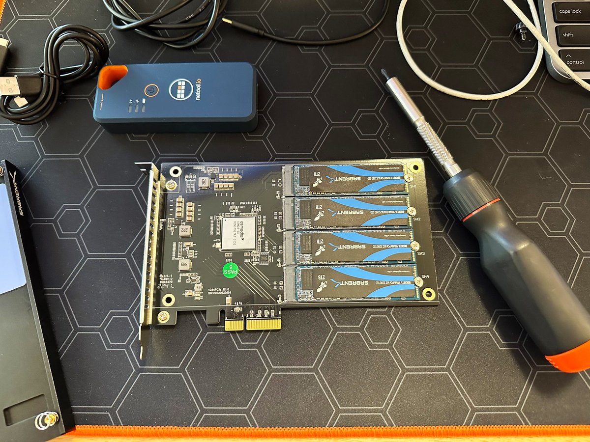 geek_nate's tweet photo. Some upgrades to my @TrueNAS box. https://t.co/tx6VI7pPj6