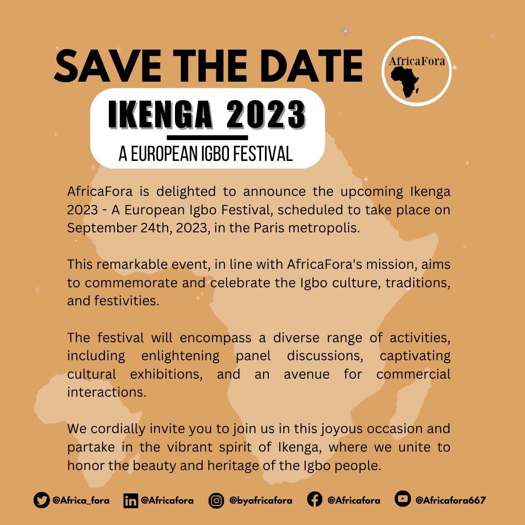 Ikenga 2023
#tellingourownstory 
#changingthenarrative 
#AfricaFora 
@collinsnweke 

africafora.com