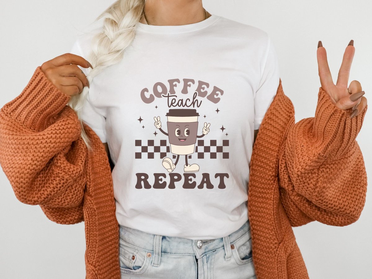KayceeHumphre10's tweet image. Excited to share the latest addition to my #etsy shop: Coffee Teach Repeat Retro Cute Teacher School Shirt Soft T Shirt etsy.me/3PDkvmr #teachergift #schoolgift #teacherappreciation #backtoschoolgift #schoolshirt #teachershirt #funnyteachershirt #teachingshirt