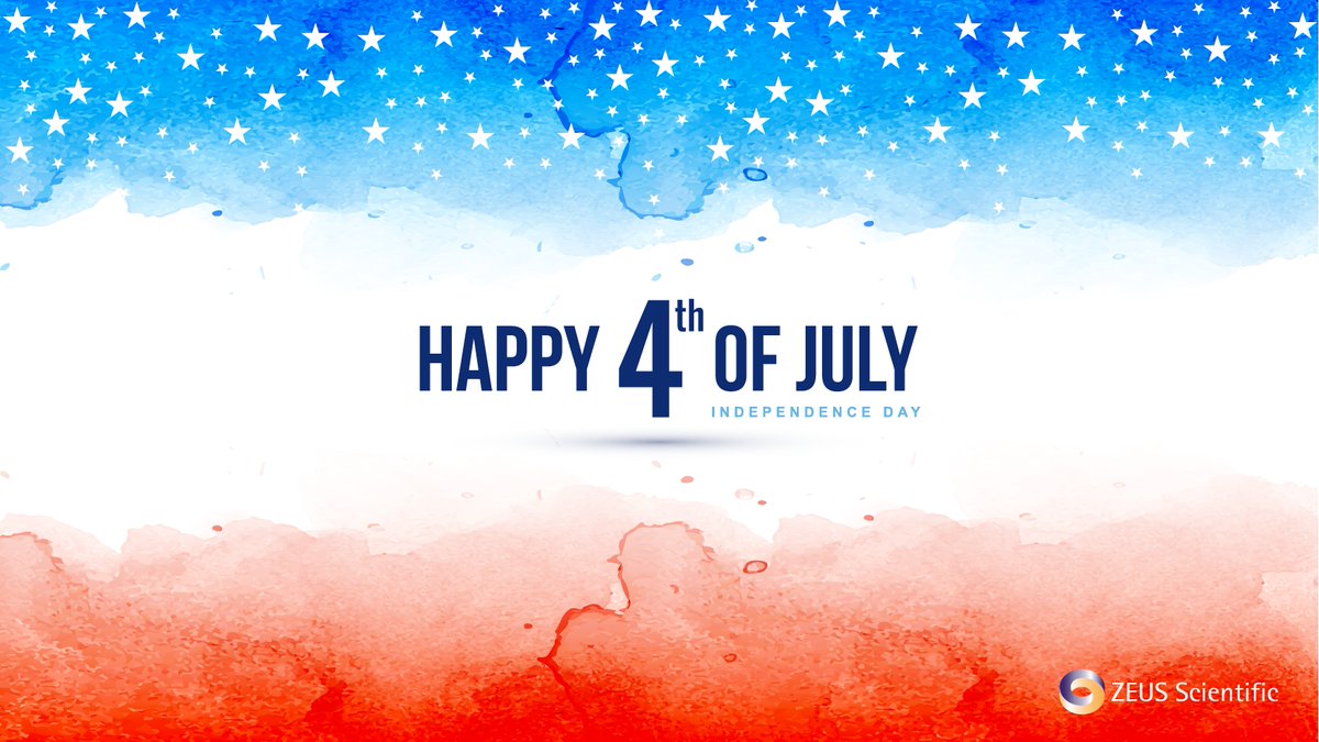 On this 4th of July, we take the opportunity to commemorate our freedom. <a href="/ZEUSScientific/">ZEUS Scientific</a> wishes you a safe &amp; enjoyable celebration.

Happy Independence Day!

ZEUS offices will close on July 4th. However, our technical service team is here to support you from 7:45am-5:15pm EDT.