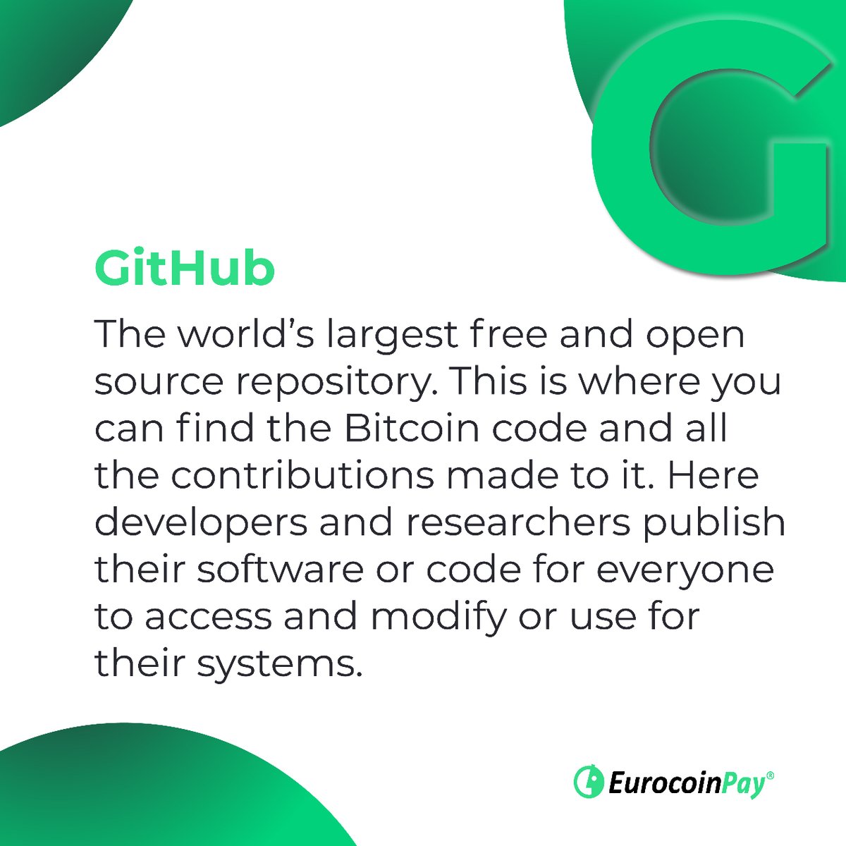 eurocoinpay's tweet photo. #CRIPTONARIO
GitHub: Repositorio de código abierto y libre más grande del mundo. Aquí es donde se encuentra el código de Bitcoin y todas las aportaciones realizadas al mismo.
#criptomonedas #criptos #criptoactivos https://t.co/2JDtRzNZSp